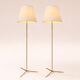 Brass floor lamp attributed to Svend Aage Holm Sorensen.