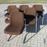 Set of Six Chairs, Röder Söhne, Germany, 1970s