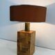 Straw marquetry lamp