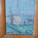 oil painting on hardboard signed Moretti