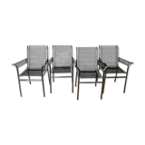 Set of 4 ‘bungee’ lounge chairs