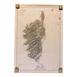 Nautical chart island of corsica corsica recorded germain- hatt bouillet 1884_1891 maritime chart ed 1952