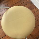 Chrome designer swivel tripod chair