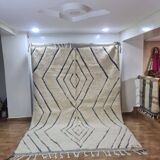 Handmade wool Berber rug 300X200 cm