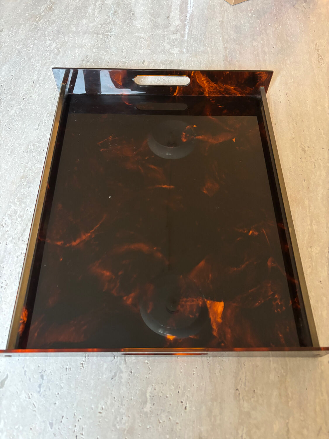 Plexiglass plateau Maison Mercier scales