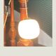 Vintage globe hanging lamp