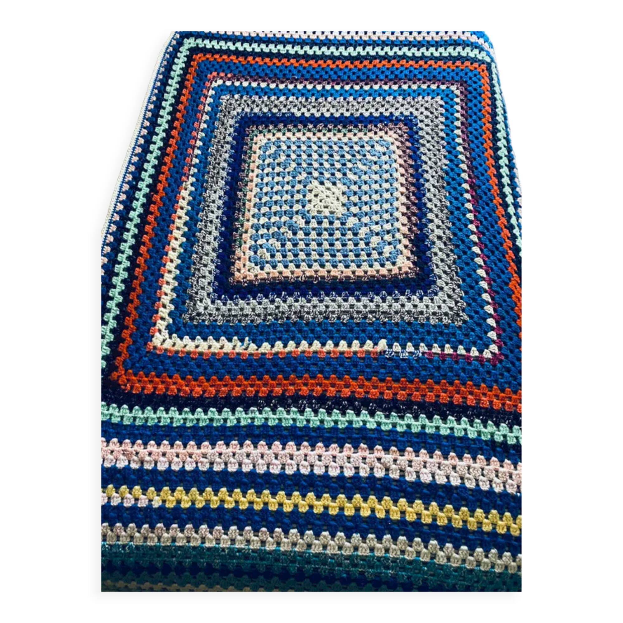Wool crochet blanket