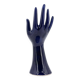 Main baguier vase en porcelaine bleu foncé, années 70