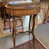 Very beautiful and old wooden marquetry planter, Napoleon III period, mid-19th century.