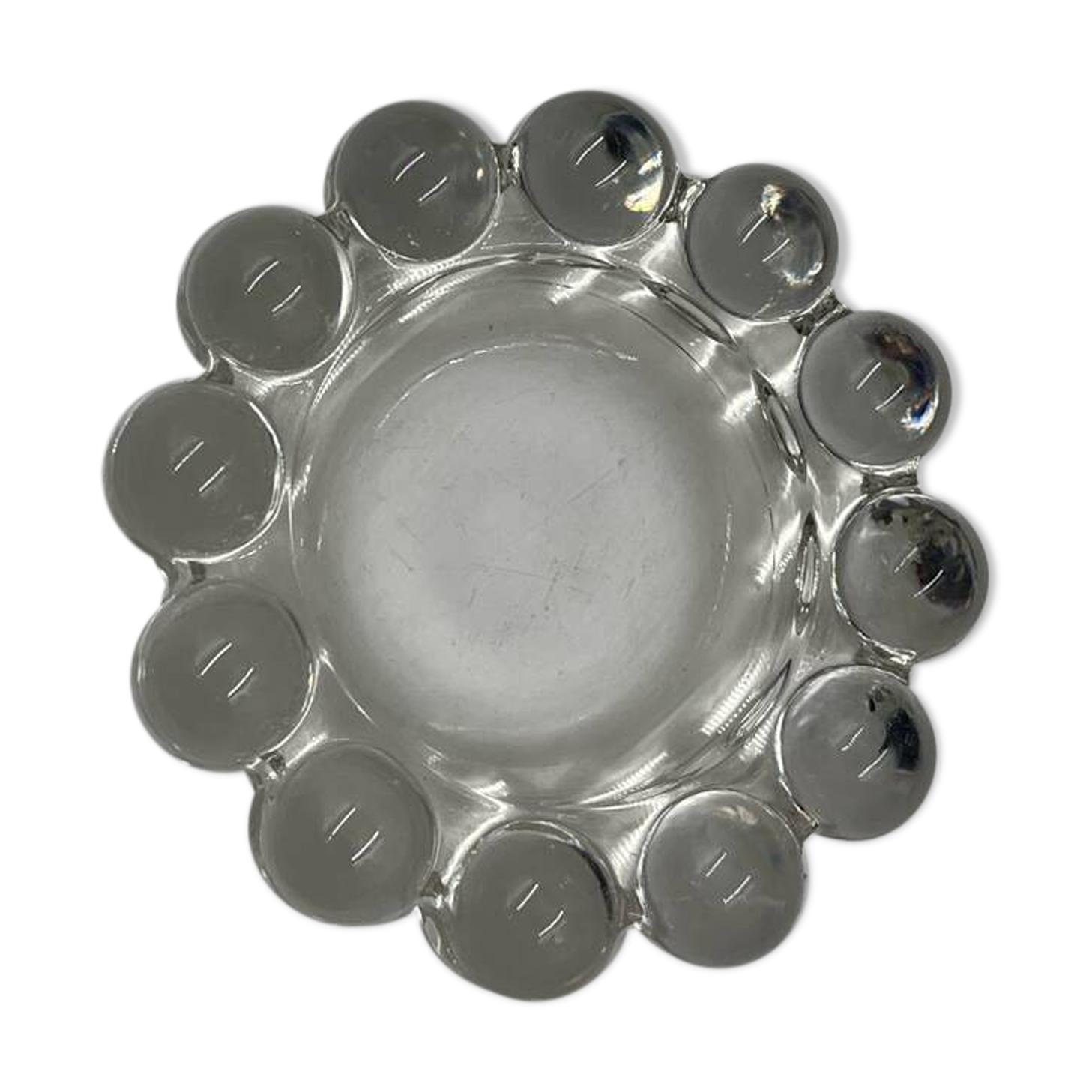 Glass candle holder duo