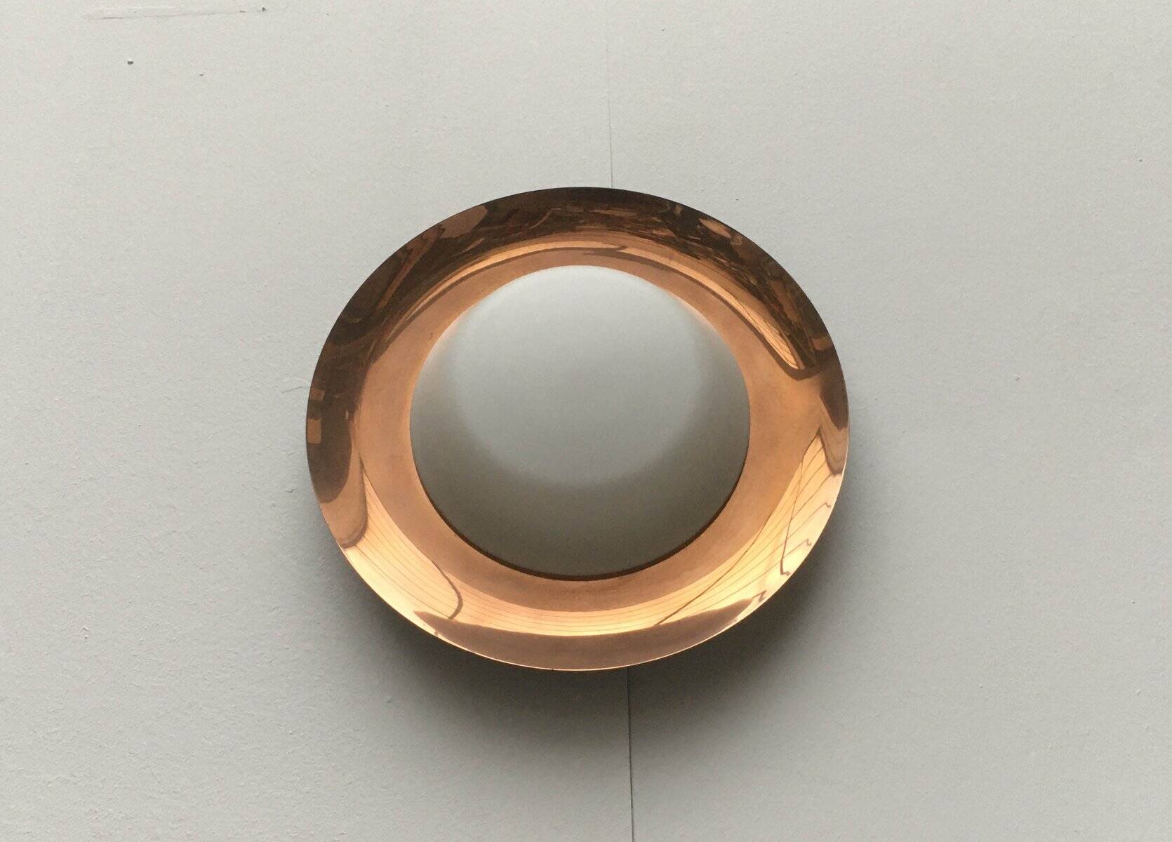 Mid-Century Copper Ceiling Lamp by BUR, Bünte & Remmler