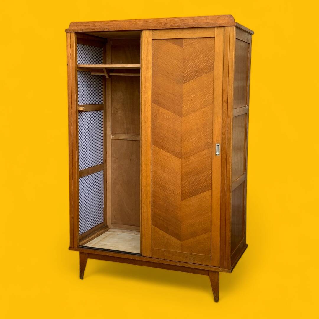 Vintage wardrobe compass feet wardrobe 1950