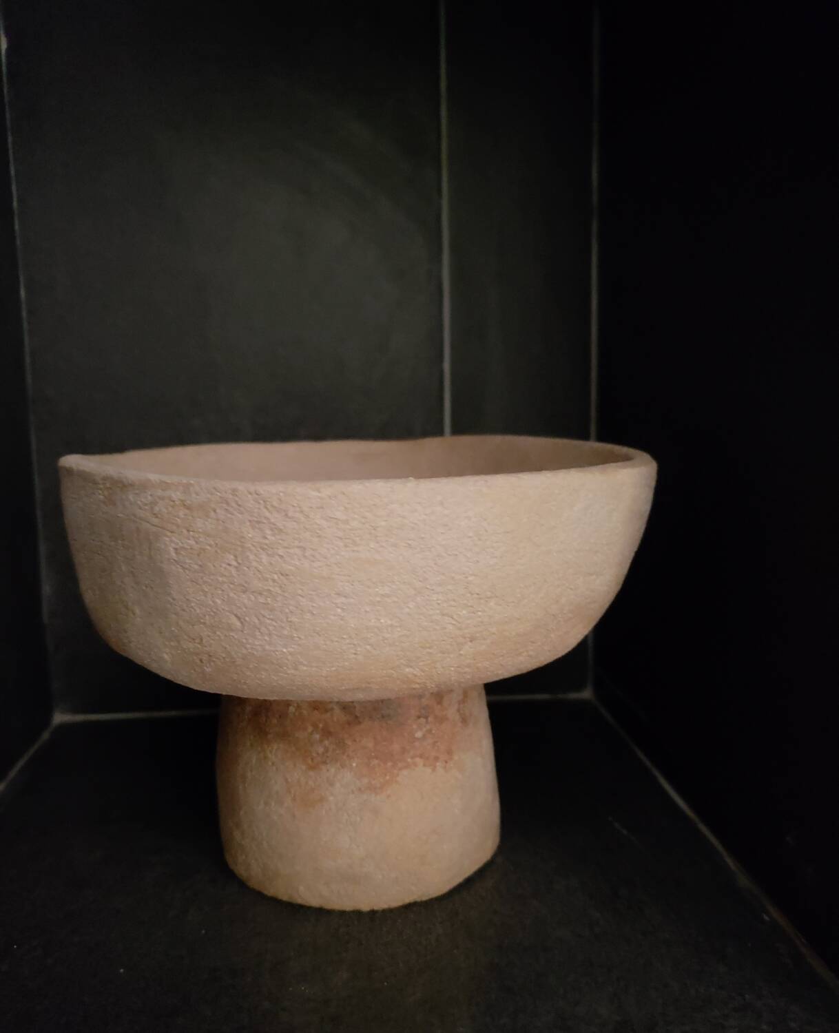 Chamotte stoneware cup