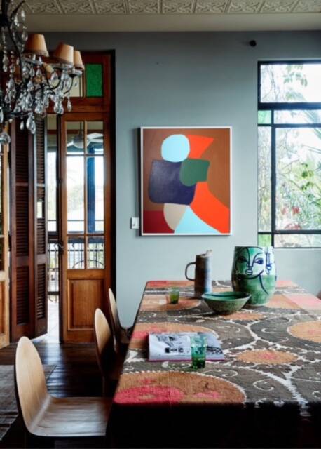 Colorful abstract canvas 55x45Cm