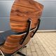 Vitra Eames Lounge Chair XL + Ottoman, Black leather & Santos Rosewood
