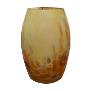 vase en verre marmoréen - luneville