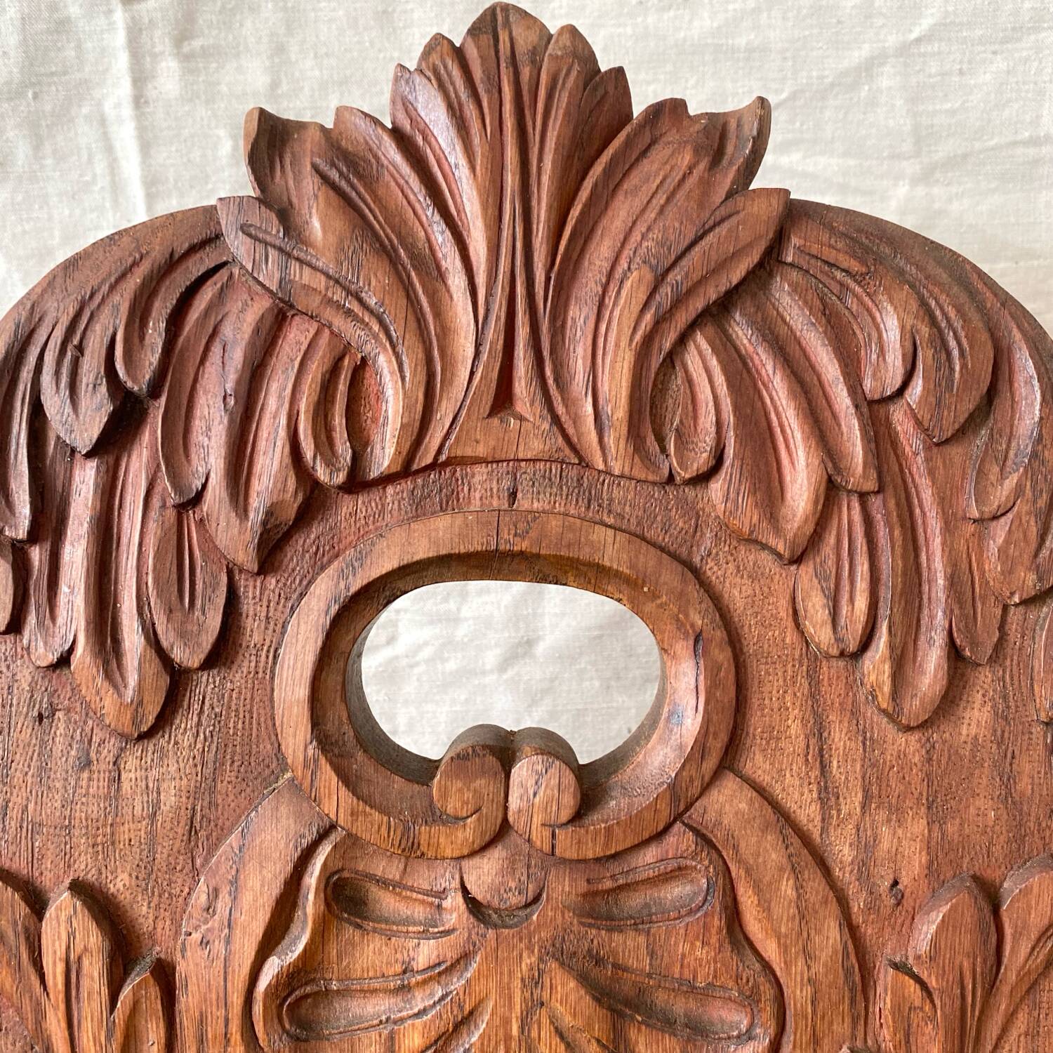 Antique Alsatian chair in carved wood