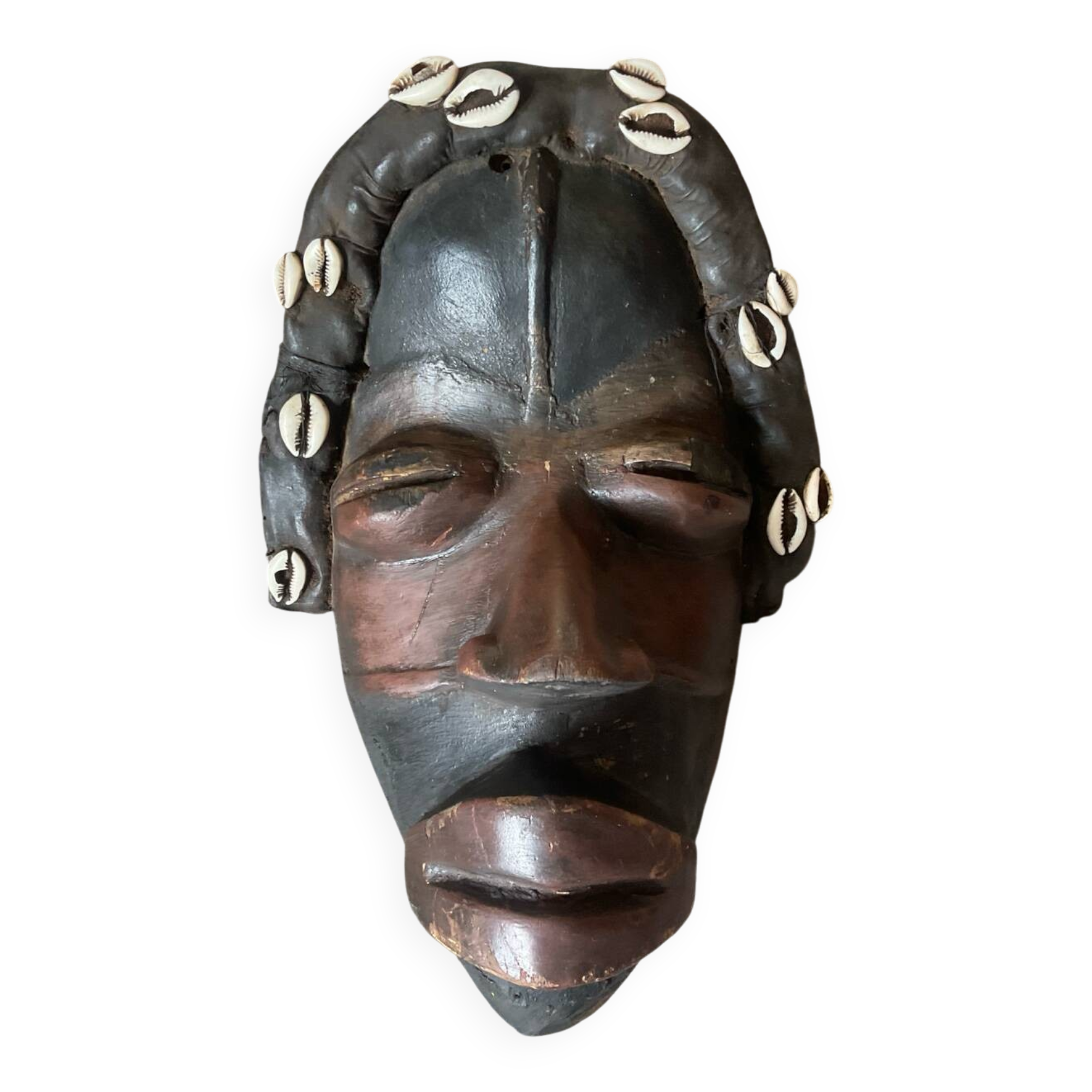 Ancien Masque tribal Dan en bois sculpté