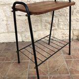 Vintage side table with magazines rack 1960