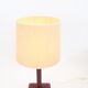 Saddled stitched leather bedside lamp