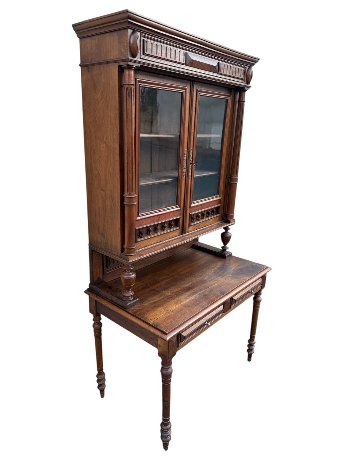 Bureau bibliothèque de Notaire Napoléon III 1880
