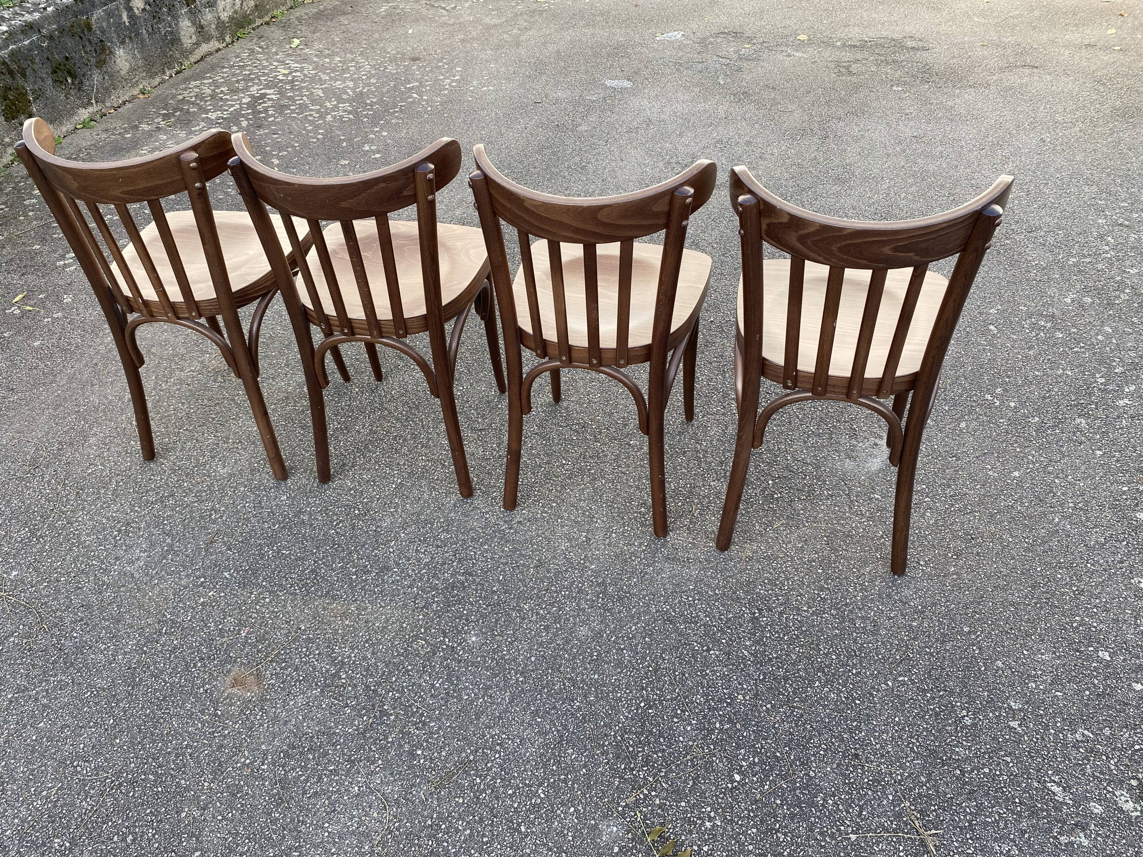 Set of 4 vintage bistro chairs