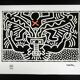Lithograph by Keith Haring in limited edition, numbered in pencil, 1990s.