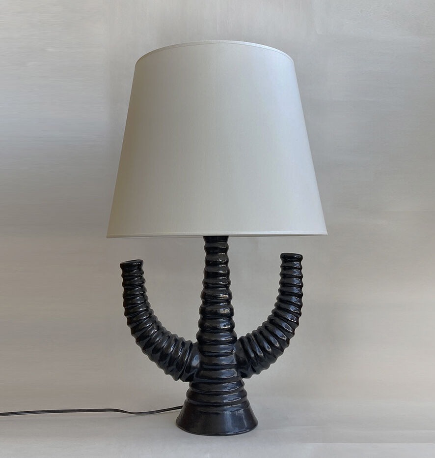 Ceramic lamp 1950 cactus