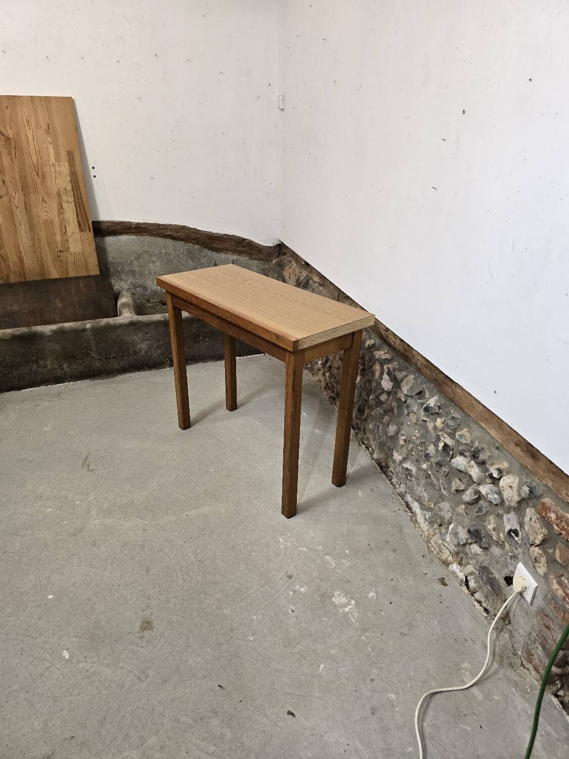 Wooden console, 1970s-1980s