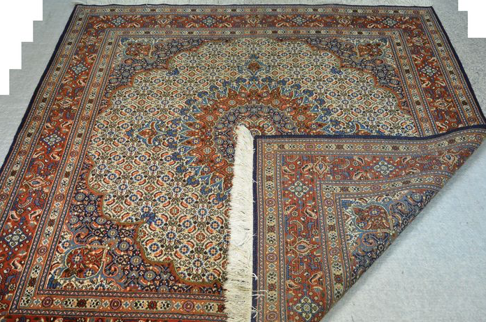 Persian Moud square rug 200 x 203 cm