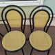 Lot of 4 black bistro chairs
