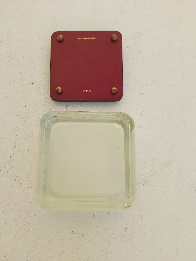 Leather and glass box kirby beard and co piqué saddler