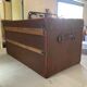 TRAVEL TRUNK RECTANGLE DEBUT XXE WOOD BROWN LEATHER SHEATH