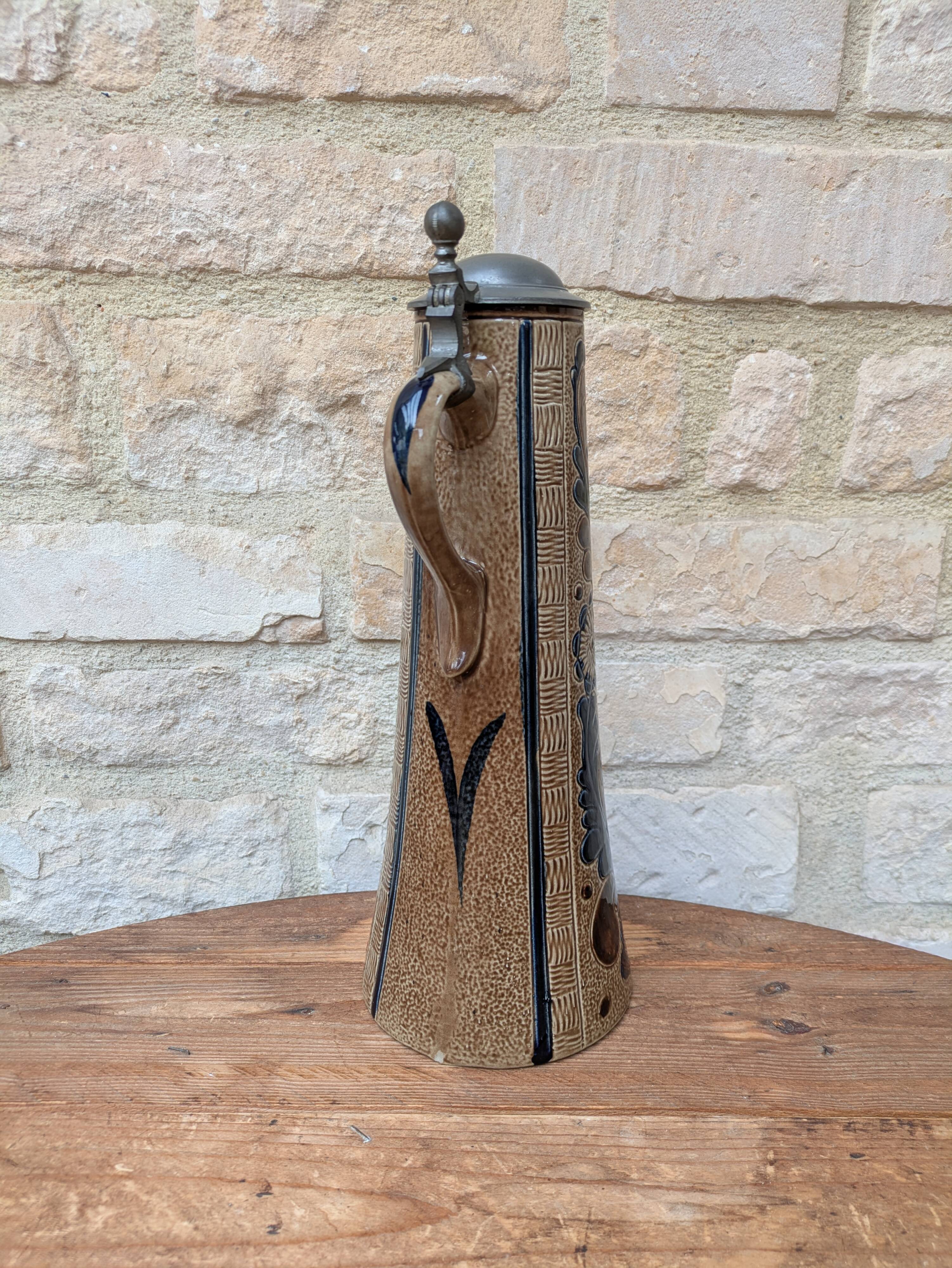 Marzi and Remy Germany decorative beer mug in glazed ceramic