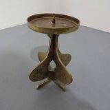Brutalist Bronze Candleholder, 1960s