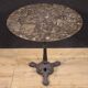 20th-century French iron bistro table with a marble top.