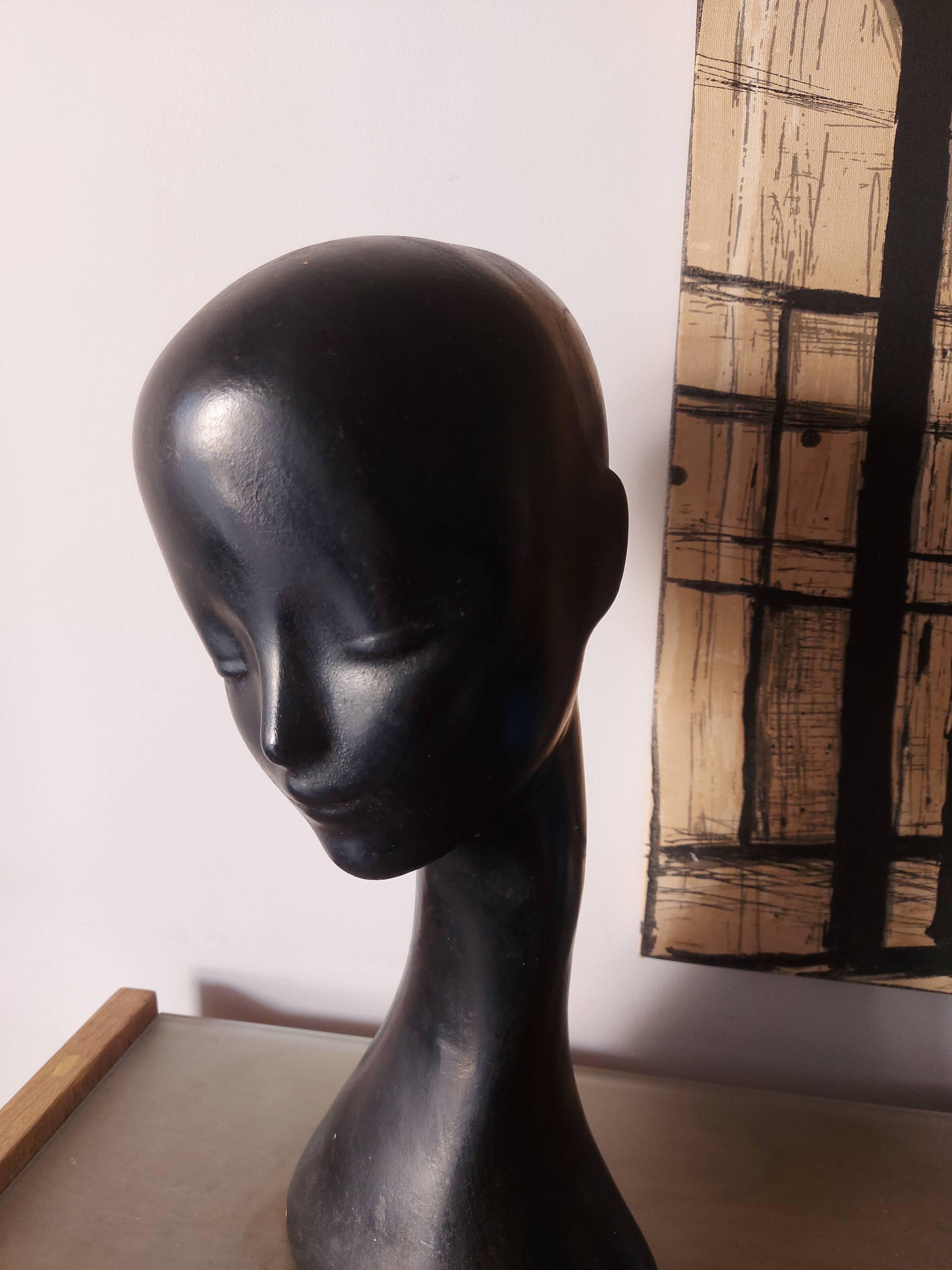 Vintage mannequin head from the 60s, 70's