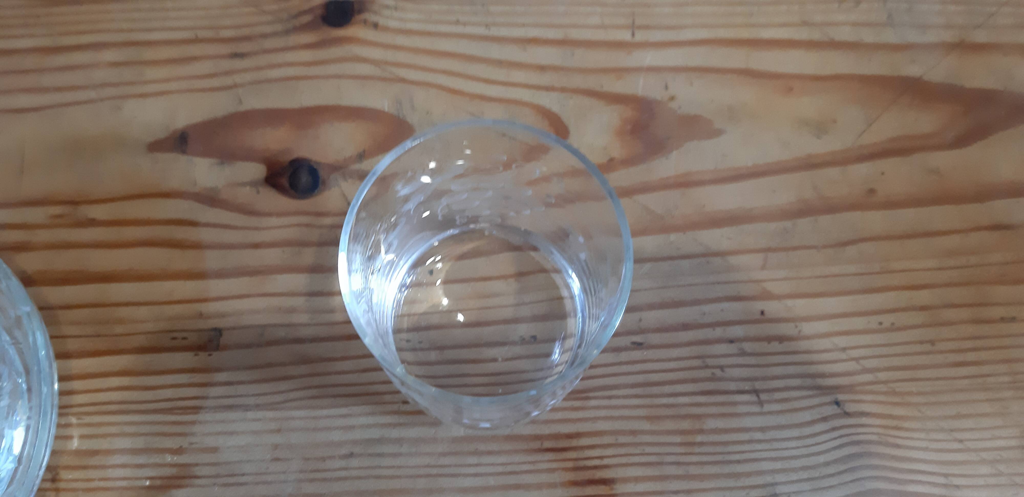 Crystal carafe and night glass