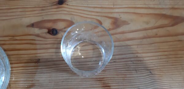 Carafe et verre de nuit en cristal