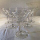 6 cocktail glasses