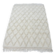 Tunisian Berber Rug, Ecru Wool – Handwoven, Bohemian & Minimalist Style