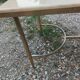 Antique vintage coffee table with marble top