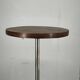1940s Art Deco Chrome Floor Lamp with Opaline Globe and Side Table