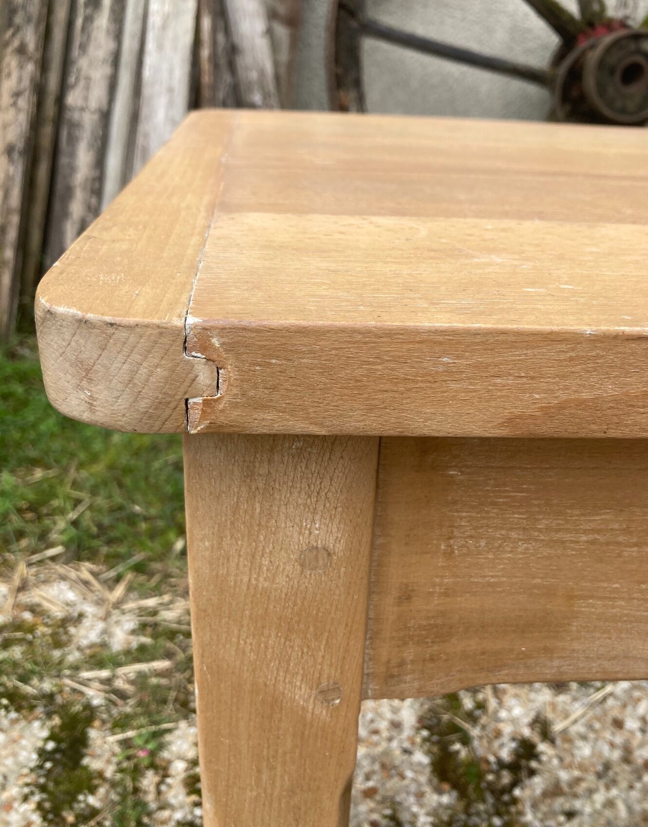 Antique solid wood desk