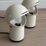 Set of two Vintage 'Pac-Man' Asteroidi Siberin Caronno table lamp Italy 70's design