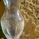 Engraved amphora vase