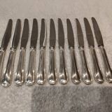 11 dessert knives with 800 silver handles, Swiss goldsmith Jezler net