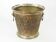 Champagne bucket in brass regrowth silver with lion handles, 1900s
