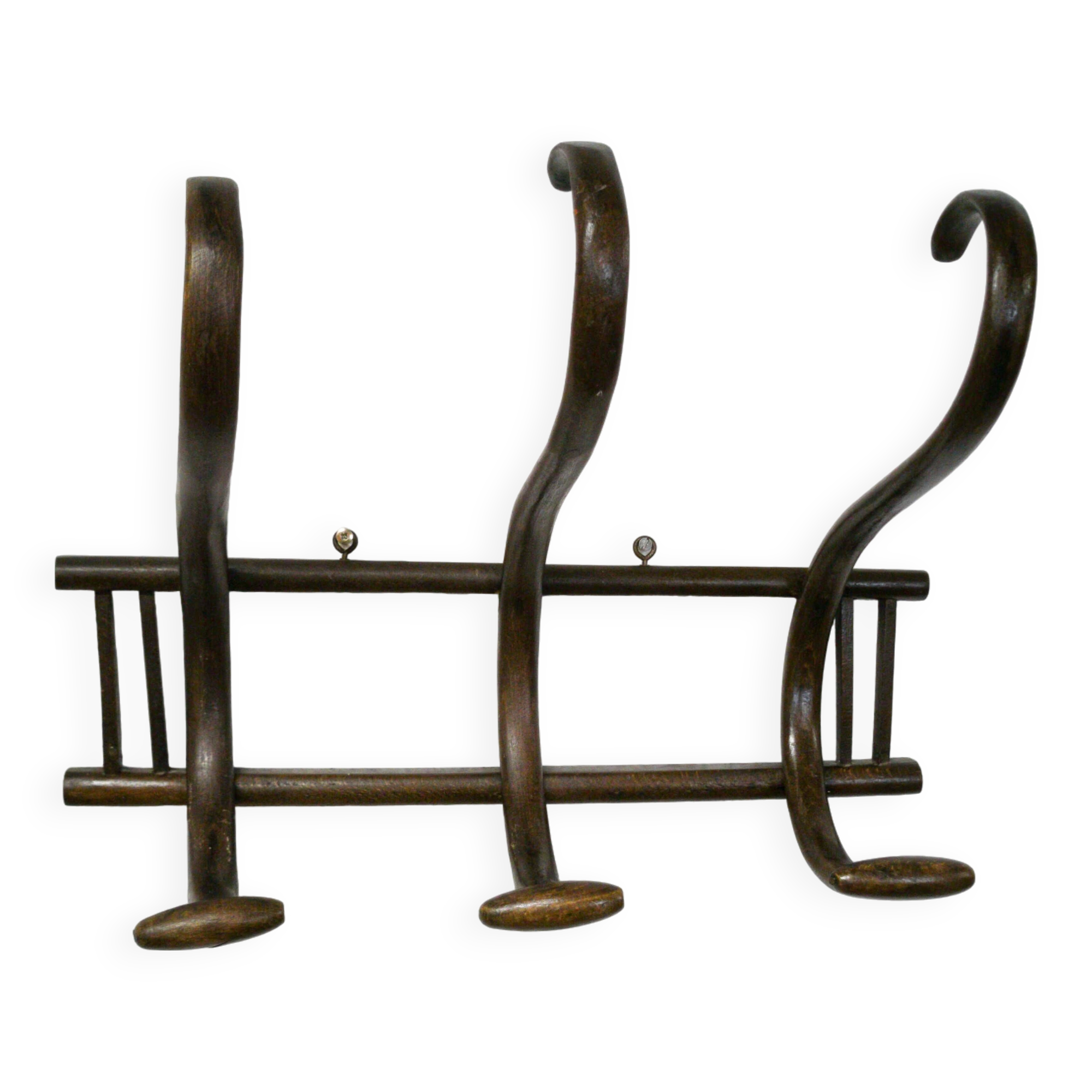 Bentwood wall-mounted coat rack