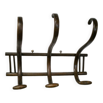 Bentwood wall-mounted coat rack